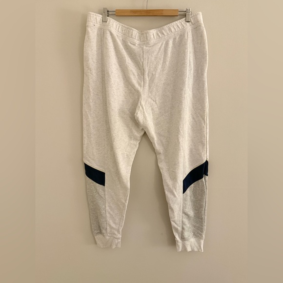 Nike Sportswear Joggers Cream White Navy Stripe Sweatpants XL Streetwear - Picture 2 of 9